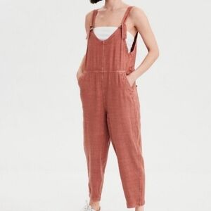 American Eagle Soft Linen Overalls